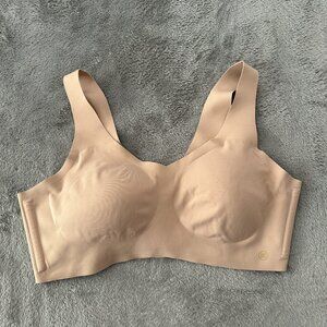 Honeylove V-Neck Bra With Pads Women's LARGE Nude